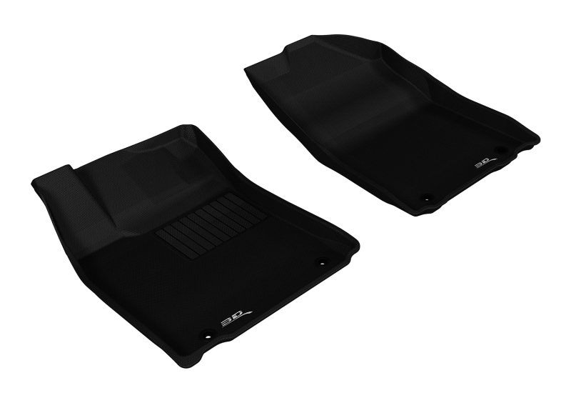 Lexus ES Floor Mat Set - Front - 3D MAXpider - Kagu Series - Black - `13-`18 Lexus ES Floor Mat Set - Front - 3D MAXpider - Kagu Series - Black - `13-`18